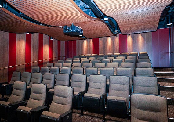 Headington Hall is home to its own 75-seat theatre that will screen movies, television shows and other events. 