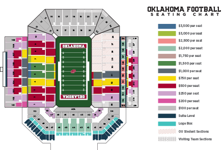 University Of Oklahoma Football Seating Chart